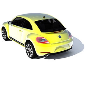 Volkswagen Beetle Turbo 3D Object | FREE Artlantis Objects Download